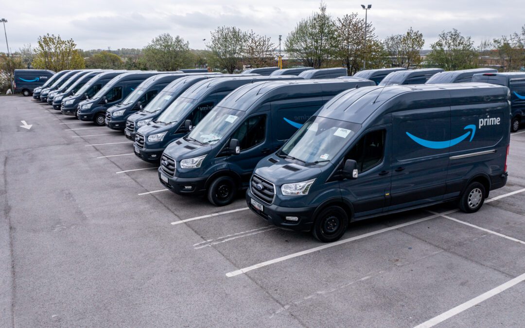 Amazon Prime delivery vans. Advanced Mobility Solutions Fleet Maintenance